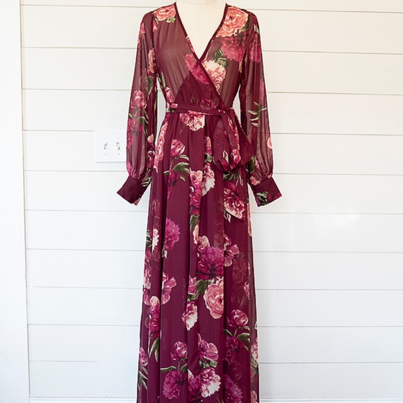 full skirt maxi dress